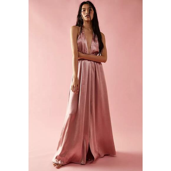 Free People Look Into The Sun Gown Flirty Blush - XS - Picture 1 of 4